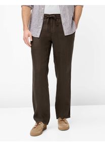 Brax Herren Flatfronthose Style ELIAS CHOCOLATE, dunkelbraun, Gr. 33/30