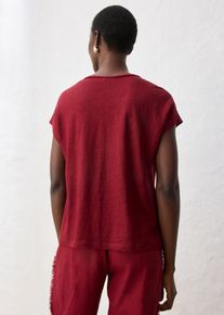 bonprix Shirt aus reinem Leinen, rot, Gr.40/42 (M), weites, Sommerliches Premium Shirt aus Leinen, aus Leinen