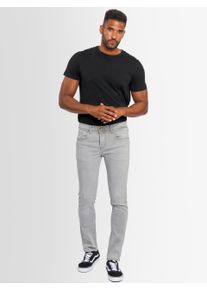 Alessandro Salvarini A. Salvarini Herren Jeans Slim Fit Stretch Denim 5-Pocket - Hellgrau