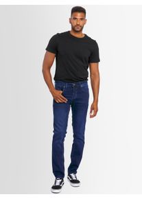 Alessandro Salvarini A. Salvarini Herren Jeans Slim Fit Stretch Denim 5-Pocket - Dunkelblau