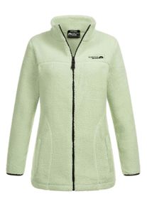 Arctic Seven Damen Sherpa Fleecejacke &ndash; W&auml;rmende Outdoorjacke mit Zipper &ndash; Dusty Mint