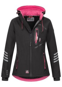 Arctic Seven Damen Softshelljacke Schwarz-Pink