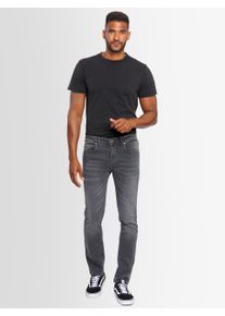 Alessandro Salvarini A. Salvarini Herren Jeans Slim Fit Stretch Denim 5-Pocket - Dunkelgrau