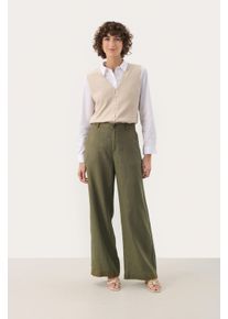 PART TWO Casual Hose Classic fit Kalamata green
