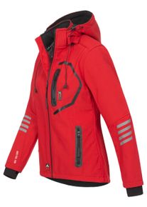 Arctic Seven Damen Softshelljacke Rot-Schwarz
