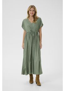 Cream Kleid mit femininer Silhouette green
