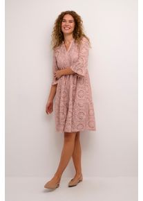 Cream Kleid A-shape pink