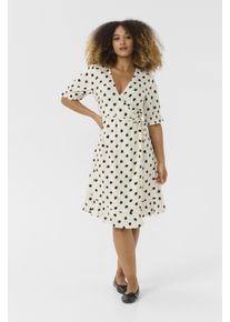 Cream Kleid Feminine white black