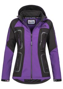 Arctic Seven Damen Softshell Jacke Lila-Schwarz