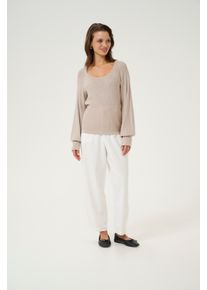 Kaffe Strickpullover Slim fit cream