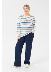 Kaffe Strickpullover Regular fit blue white