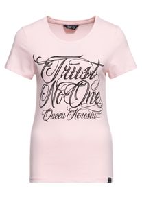 Queen Kerosin Damen Classic T-Shirt Trust no One pink