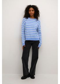 Kaffe Strickpullover Regular fit blue white