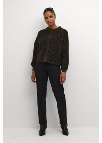 Kaffe Strickpullover Regular fit black brown