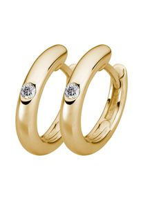 Lyomi Klappcreolen 585/- Gelbgold 2 synth. Diam. 0,06ct.
