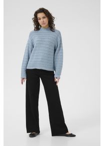 Kaffe Strickpullover KAdolly Baggy fit blue