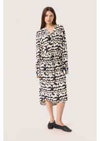 Soaked in Luxury Kleid Relaxed fit black offwhite
