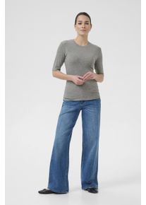 Kaffe Langarm-Shirt KAiben Slim fit grey