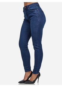 Tazzio Damen Skinny Fit High Waist Jeans