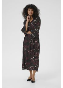 Kaffe Kleid KAmille Tight fit bordo