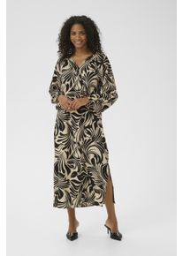 Kaffe Kleid KAcelia A-shape black offwhite