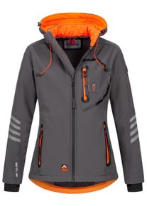 Arctic Seven Damen Softshelljacke Grau-Orange