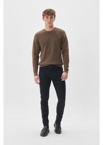Matinique Strickpullover MAlagoon Gerade Passform brown