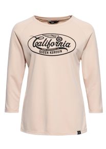 Queen Kerosin Damen Langarmshirt California ecru