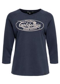 Queen Kerosin Damen Langarmshirt California navy