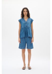 Inwear Shorts Relaxed fit Washed Denim blue
