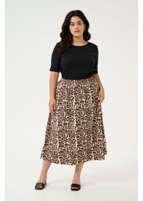 Kaffe Rock A-shape Naturel Leopard Print