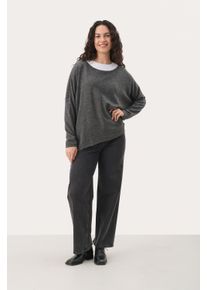 PART TWO Strickpullover Lockere Passform dark grey