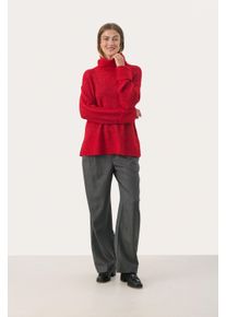 PART TWO Strickpullover Lockere Passform red