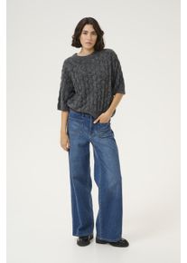Kaffe Strickpullover Loose fit dark grey