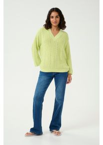 Kaffe Strickpullover Loose fit green