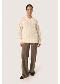 Soaked in Luxury Strickpullover Lockere Passform cream
