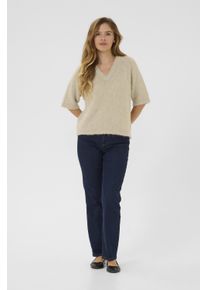 Kaffe Strickpullover Baggy fit cream
