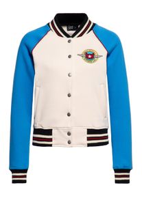 Queen Kerosin Damen College Jacke Wonder Cat beige