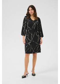 Kaffe Kleid Regular fit black white
