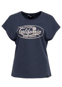 Queen Kerosin Damen T-Shirt California navy