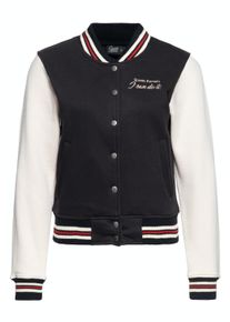 Queen Kerosin Damen College Sweatjacke I Can Do It schwarz