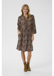 Cream Kleid Feminine Leopard Mix leopard