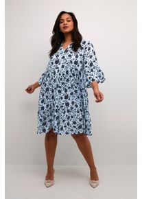 Kaffe Kleid A-shape blue navy