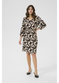 Kaffe Kleid Regular fit black offwhite