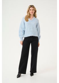 Kaffe Strickpullover Loose fit blue
