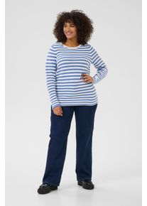 Kaffe Strickpullover Regular fit blue white