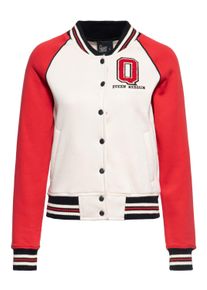 Queen Kerosin Damen College Sweatjacke Q rot