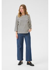 Kaffe Strickpullover Casual fit black offwhite