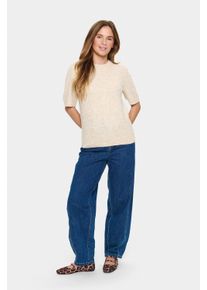 Saint Tropez Strickpullover Gerade Passform cream