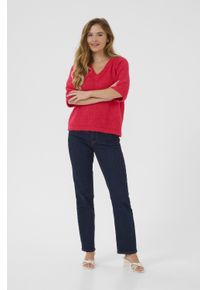 Kaffe Strickpullover Baggy fit berry